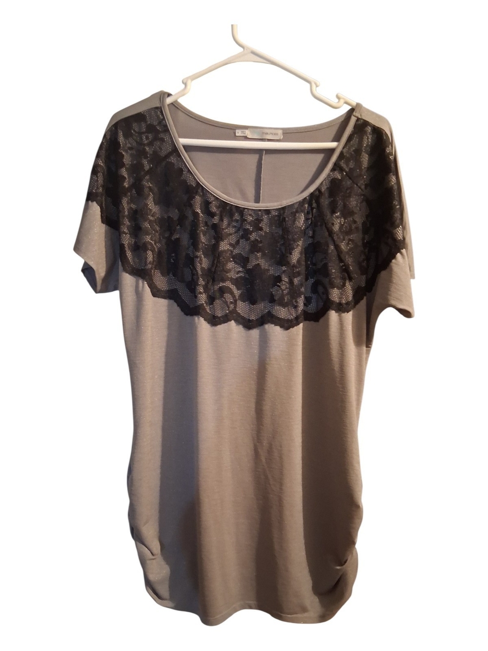 maurices Floral Lace Overlay Tunic Size 0